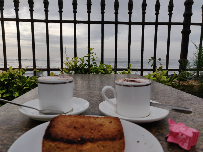 Cafe by the beach