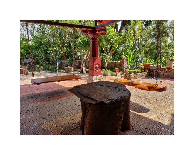 Courtyard Inside Coffee Bean Homestay