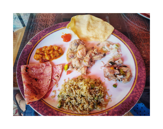 Malnad food at lunch