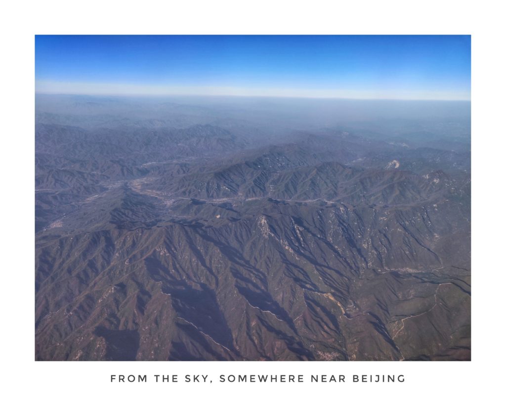 FROM THE SKY, SOMEWHERE NEAR BEIJING