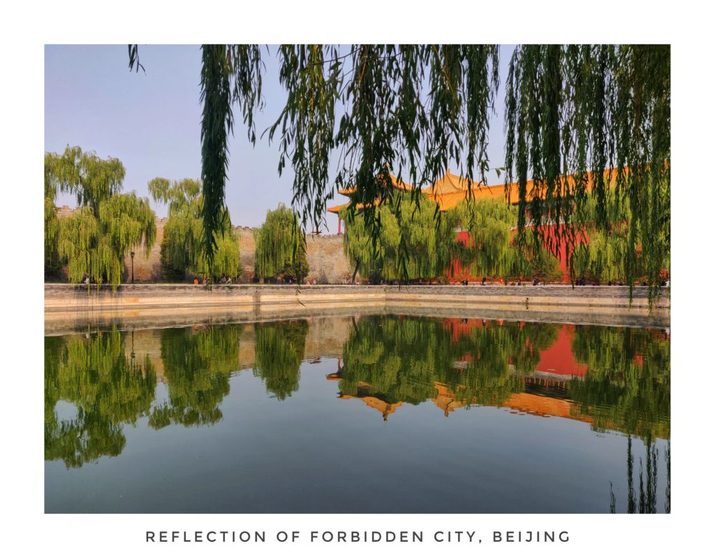 REFLECTION OF FORBIDDEN CITY, BEIJING
