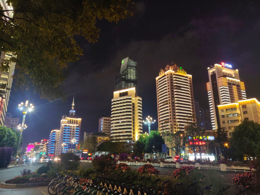 Kunming city at night